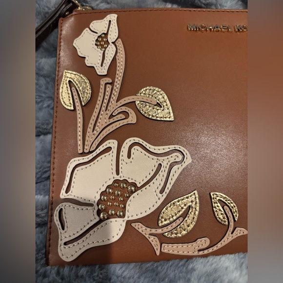 MICHAEL Michael Kors Gold and Brown Clutch - Picture 6 of 6